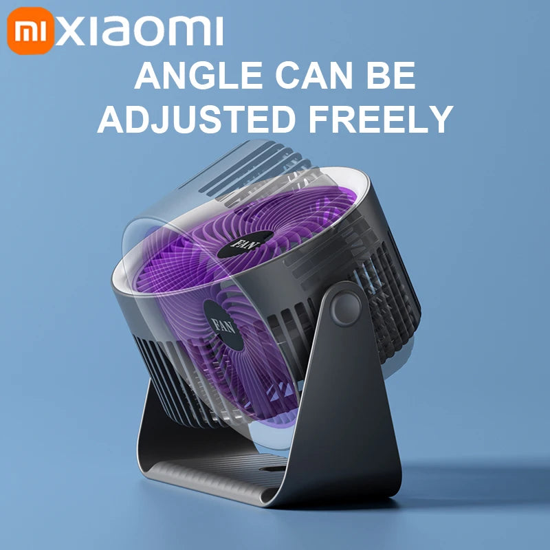 Xiaomi Multifunktionaler elektrischer Ventilatorzirkulator Drahtloser tragbarer leiser Ventilator für Zuhause Desktop-Wand-Deckenventilator Auto-Luftkühler