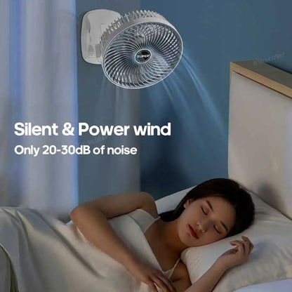 Multifunktionaler tragbarer Desktop-Clip-Ventilator, 1200 mAh, kabelloser Handventilator, 3 Geschwindigkeiten, leiser persönlicher Ventilator, Ventilatorkühler