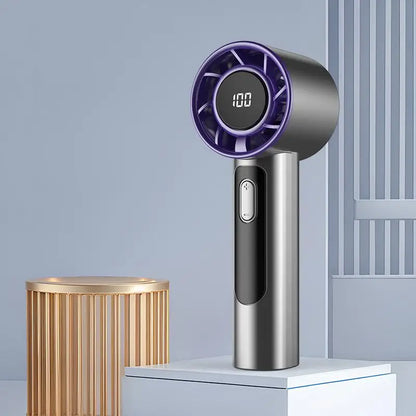 Tragbarer Handventilator von Xiaomi mit 100 einstellbaren Windgeschwindigkeiten und USB-Aufladung, tragbarer Mini-Turboventilator für den Außenbereich, langlebiger Hochgeschwindigkeitsventilator 