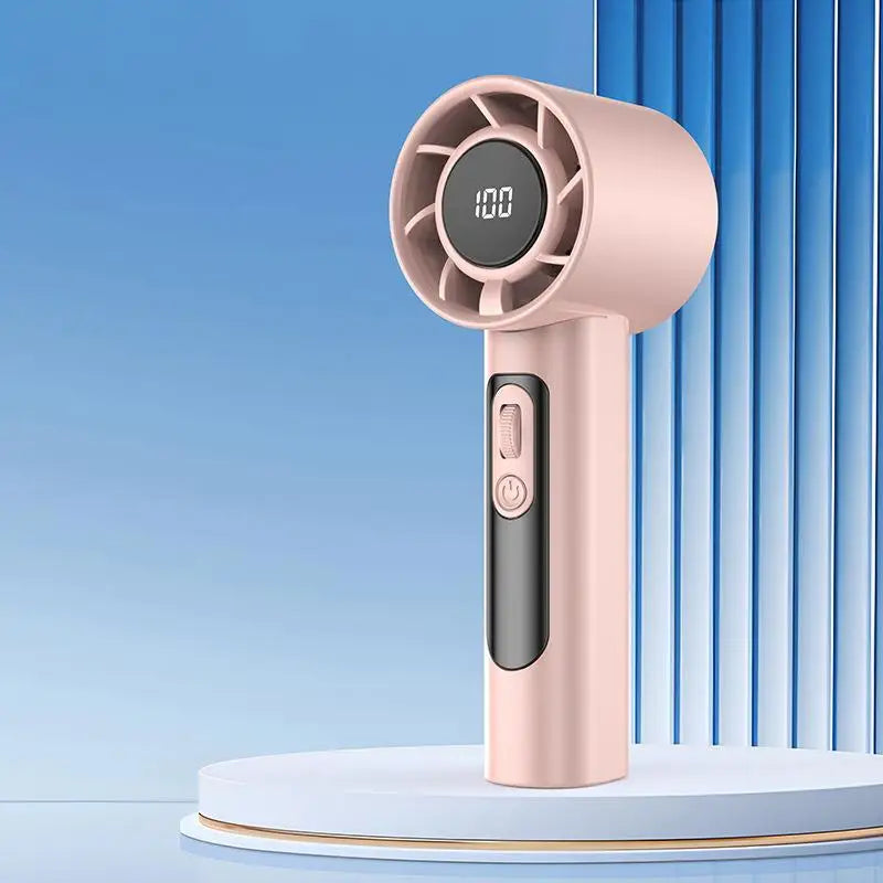 Tragbarer Handventilator von Xiaomi mit 100 einstellbaren Windgeschwindigkeiten und USB-Aufladung, tragbarer Mini-Turboventilator für den Außenbereich, langlebiger Hochgeschwindigkeitsventilator 